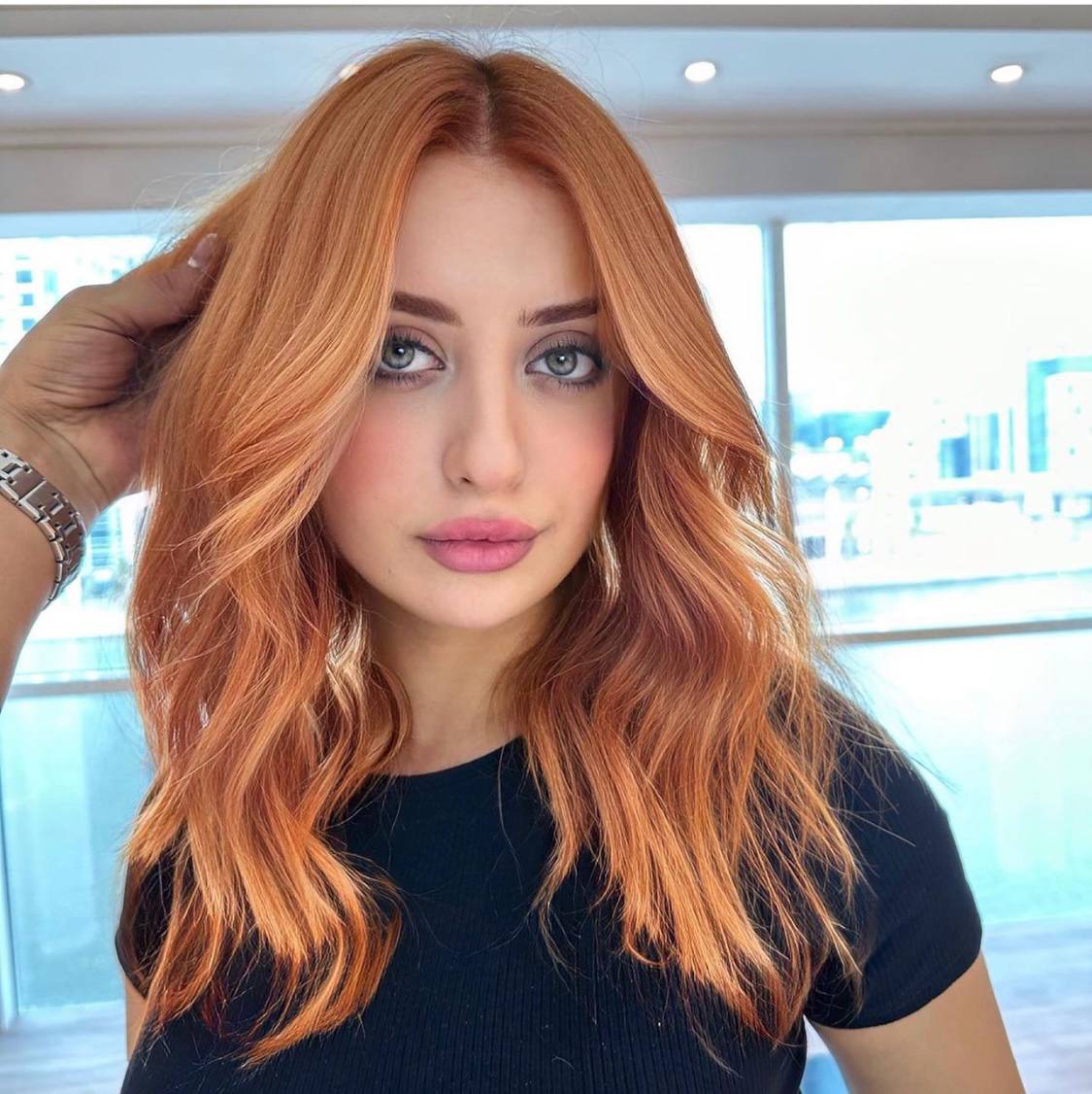 Copper hair result